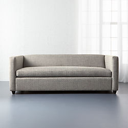 Modern Sofas Couches And Loveseats Cb2 Movie Salt And Pepper Queen Sleeper Sofa