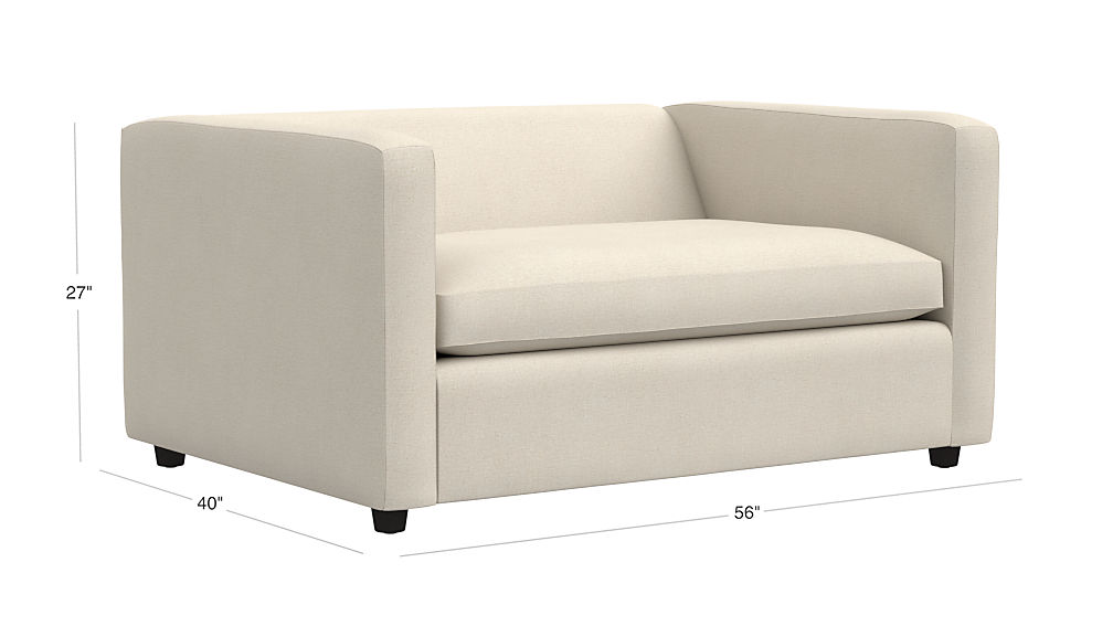Movie Birch Ivory Twin Sleeper Sofa Reviews Cb2 Tap To Zoom Image With Dimension For Movie Birch Ivory Twin Sleeper Sofa