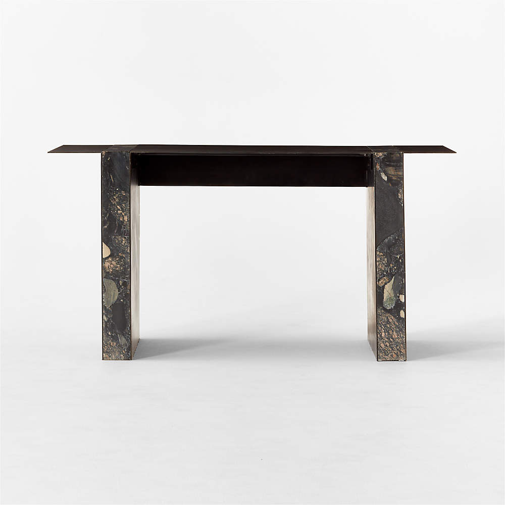 marble desk cb2