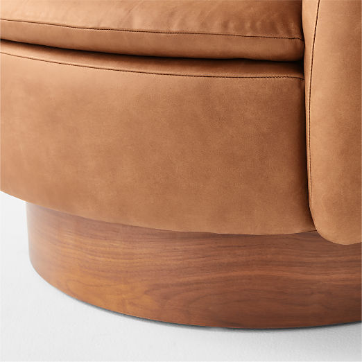 Muir Leather Swivel Chair