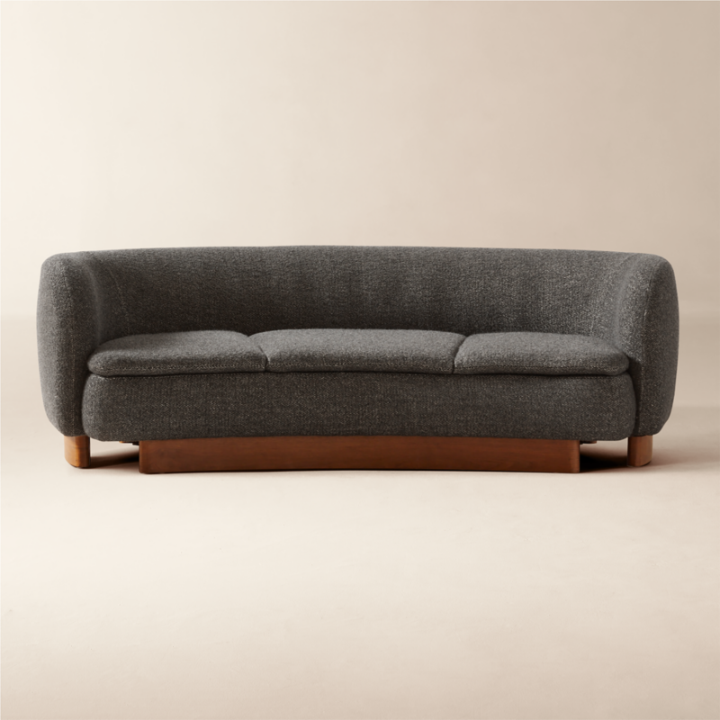 Muir 90" Curved Sofa Curious Dove - image 2 of 7