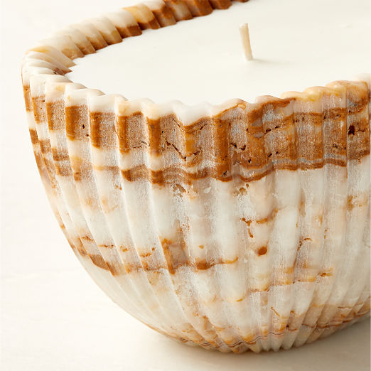 Fluted Onyx Unscented Candle Bowl