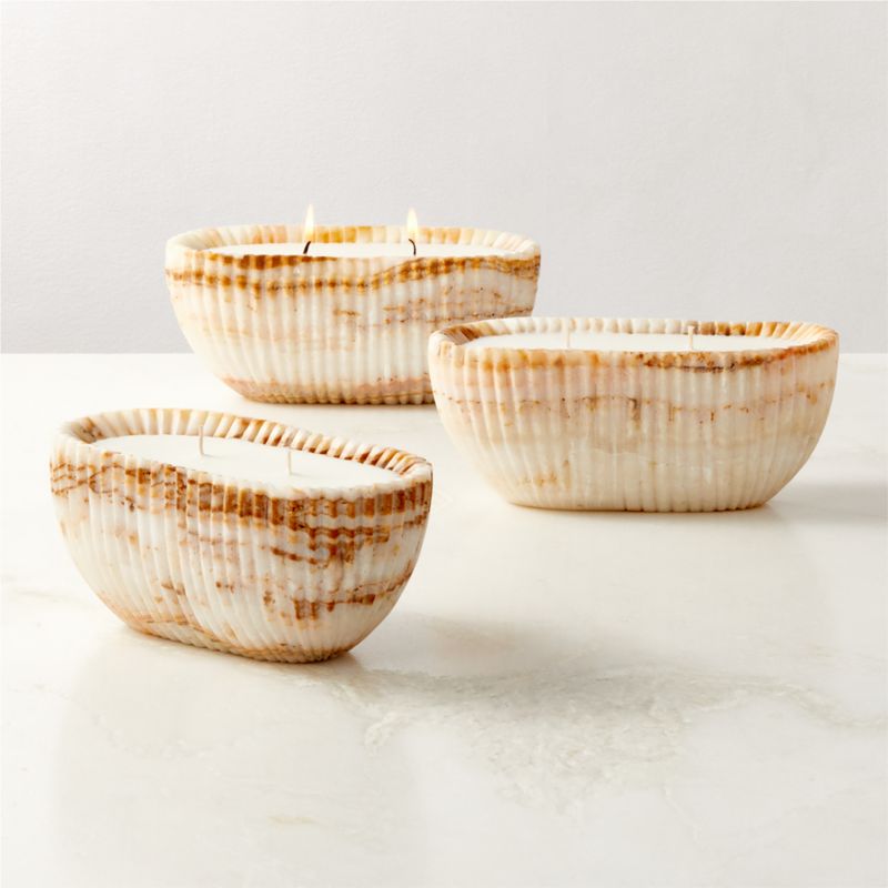 Fluted Onyx Unscented Candle Bowl - image 3 of 4