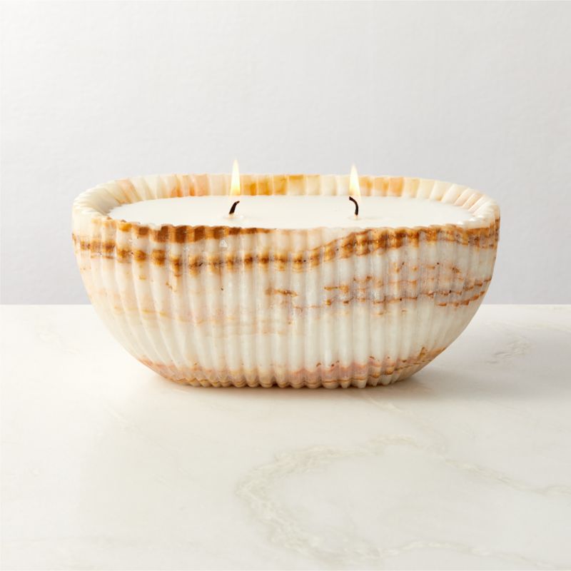 Fluted Onyx Unscented Candle Bowl - image 1 of 4