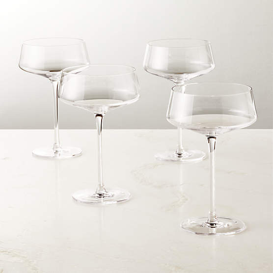 Eve Coupe Cocktail Glass Set of 8 + Reviews CB2 Canada