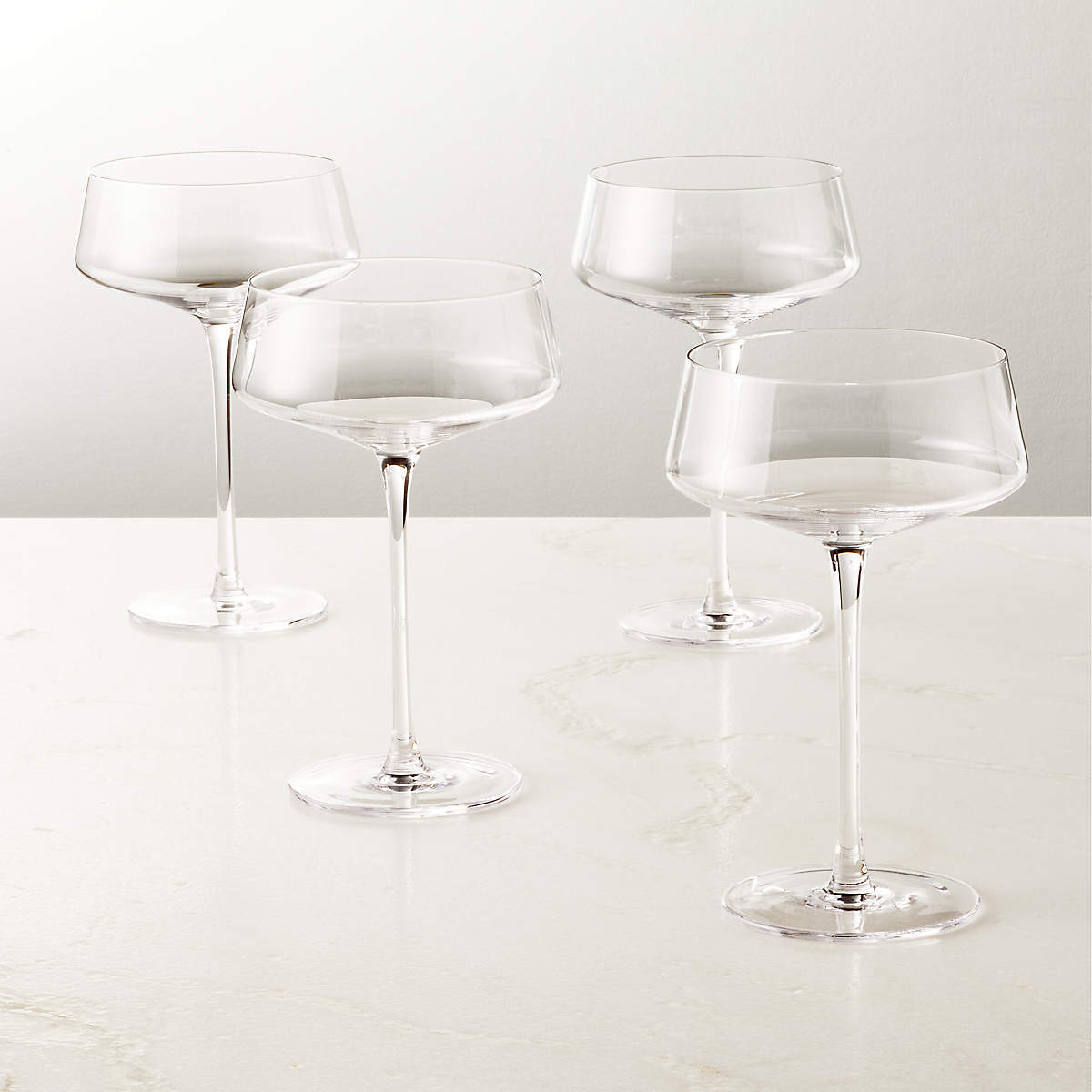 Muse Coupe Cocktail Glass Set of 4 + Reviews | CB2