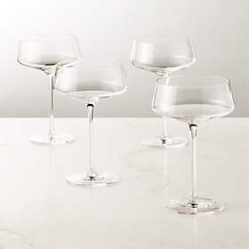 Eve Smoke Coupe Cocktail Glasses Set of 4 + Reviews