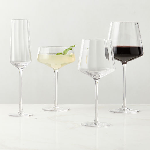 Muse Optic Fluted White Wine Glass