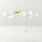 Muse Optic Fluted Coupe Glasses Set of 4