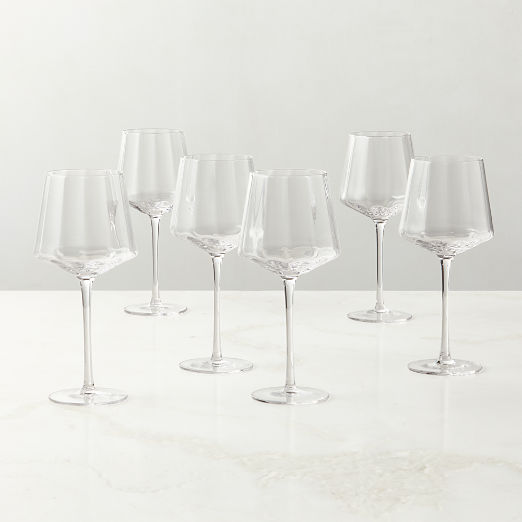 Muse Optic Fluted White Wine Glasses Set of 6