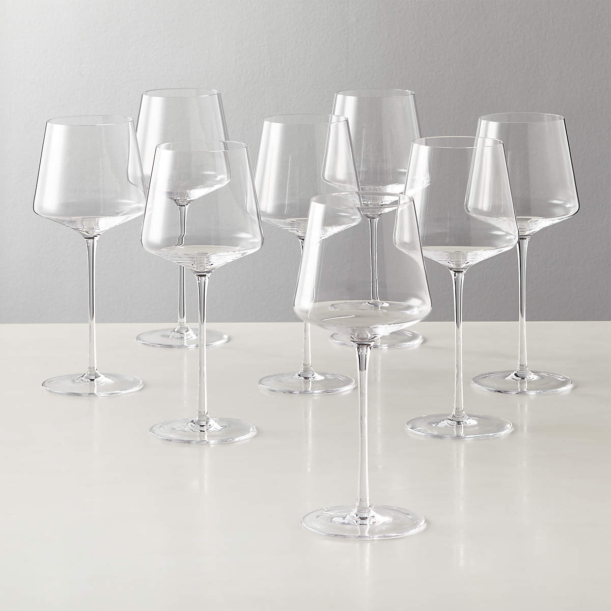 Muse Red Wine Glasses Set of 8- image 1 of 2 - CB2 

Thanksgiving entertaining staple  pieces