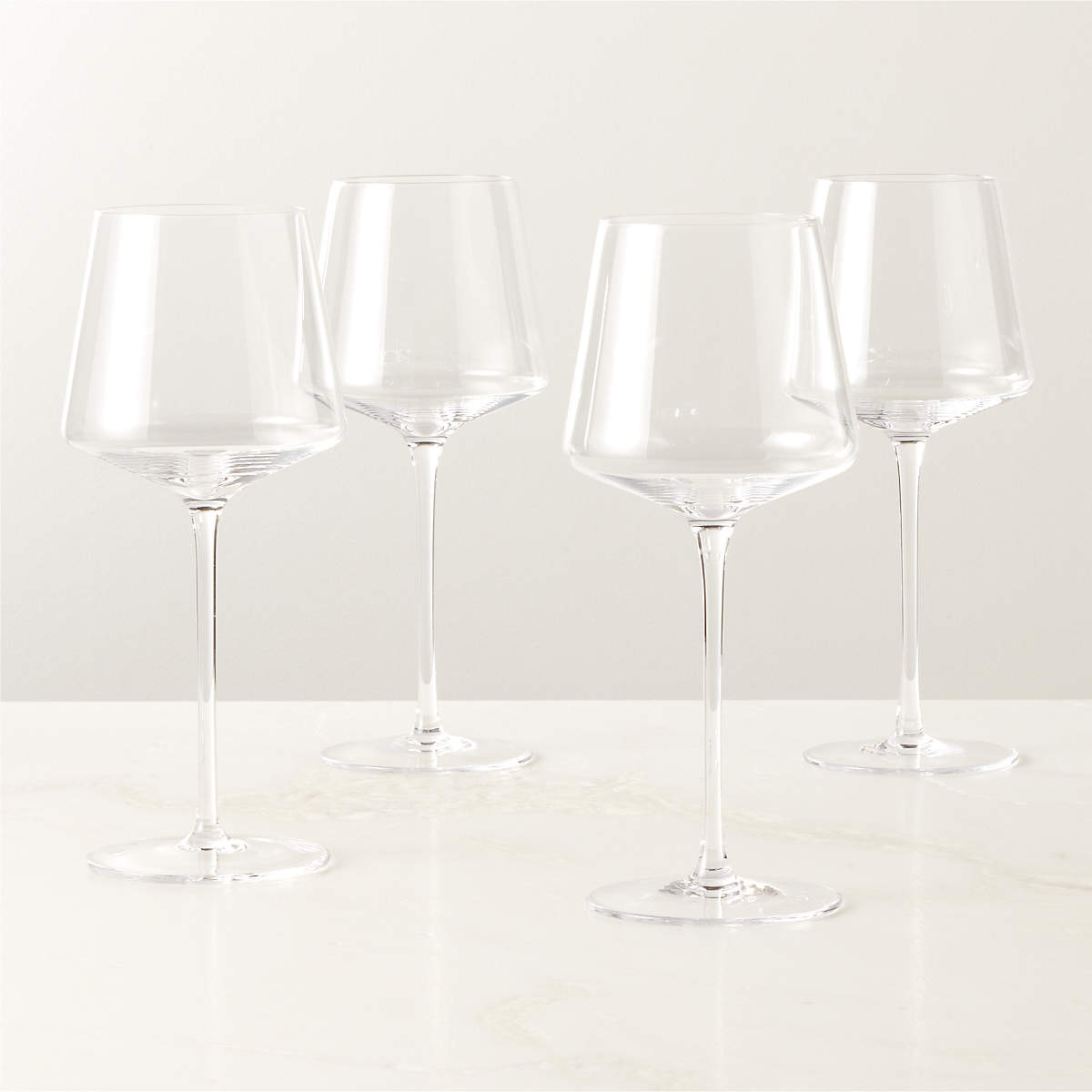 Muse Modern Red Wine Glass Set of 4 + Reviews | CB2