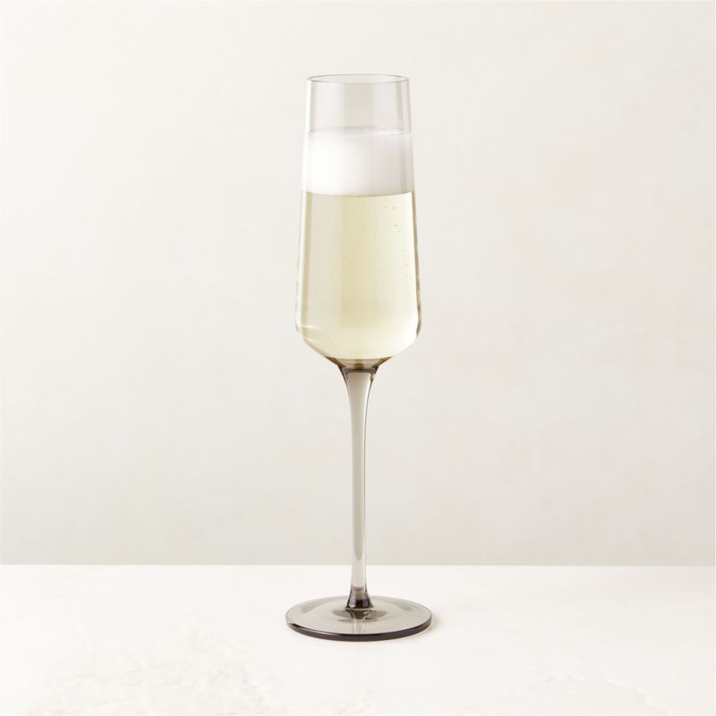 Muse Smoked Glass Champagne Flute - image 0 of 3