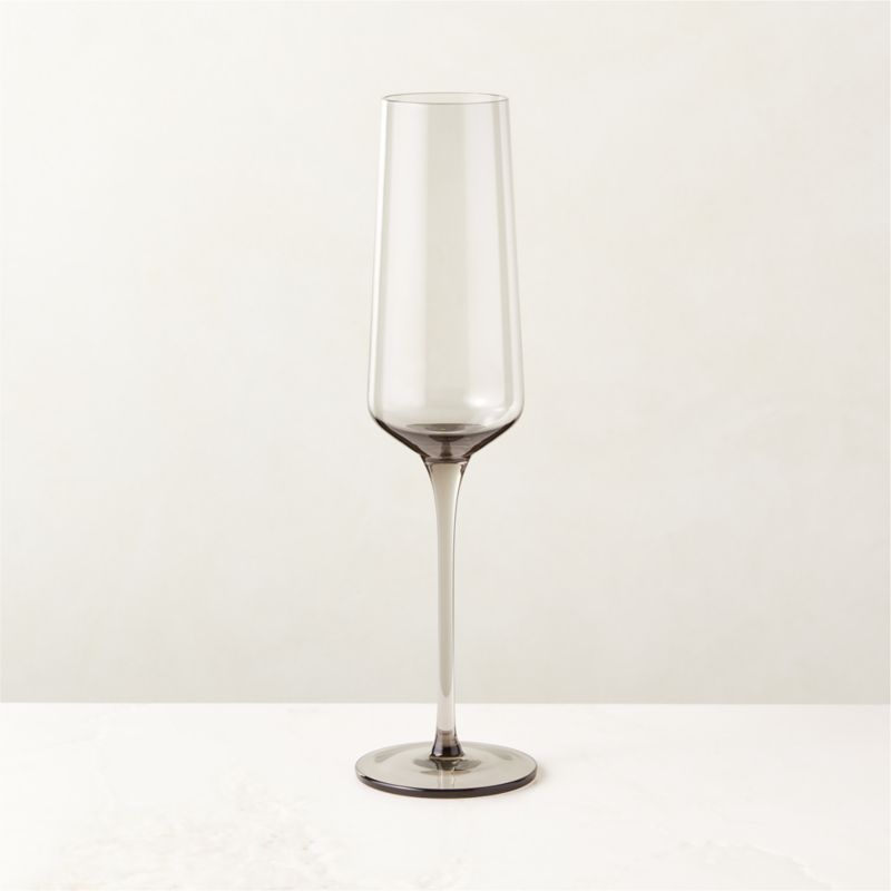 Muse Smoked Glass Champagne Flute - image 1 of 3