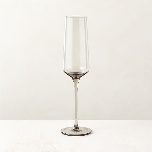 Muse Smoked Glass Champagne Flute