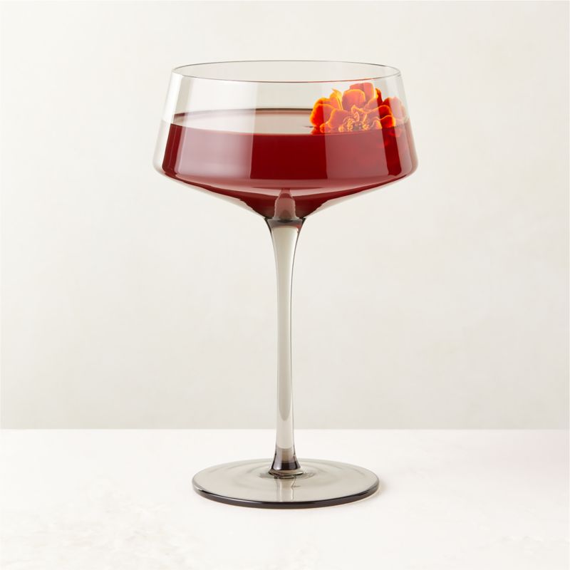 Viewing product image Muse Smoked Coupe Glass - image 1 of 4