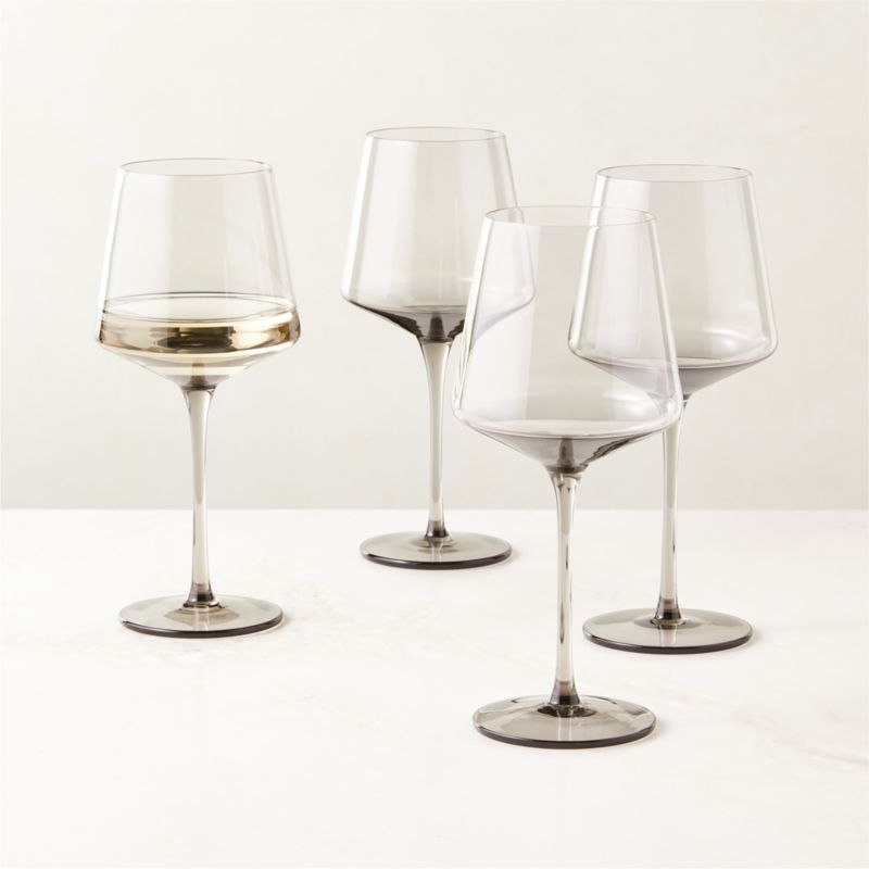 View Muse Smoked White Wine Glass Set of 4 details