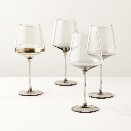 Muse Smoked White Wine Glass Set of 4