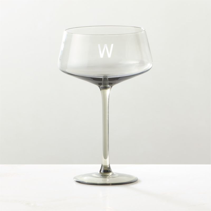 Muse Smoked Coupe Glasses Set of 4 - image 3 of 6