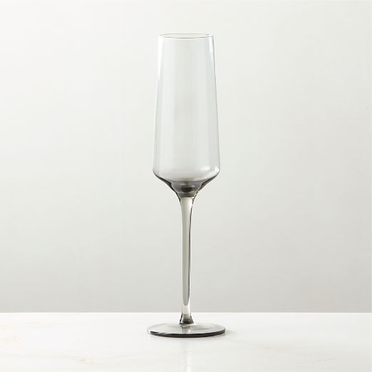 Muse Smoked Glass Champagne Flute