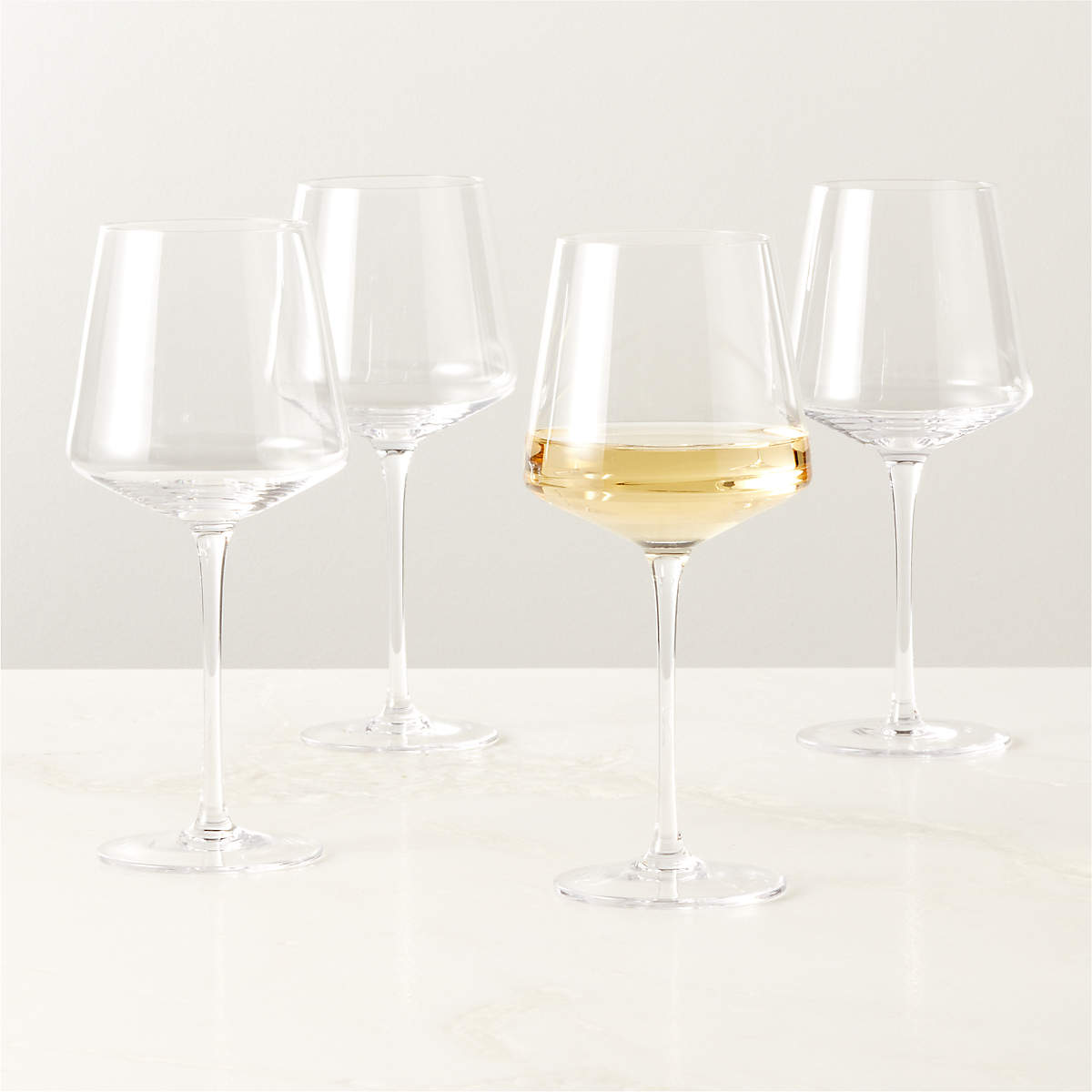 Muse Modern White Wine Glass Set of 4