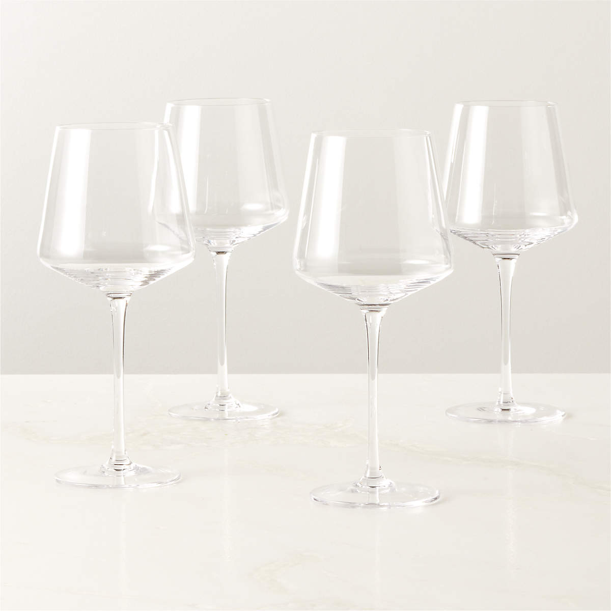 Muse Modern White Wine Glass Set of 4 + Reviews | CB2