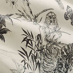 Midnight Jungle Linen King Duvet Cover by Matthew Williamson +