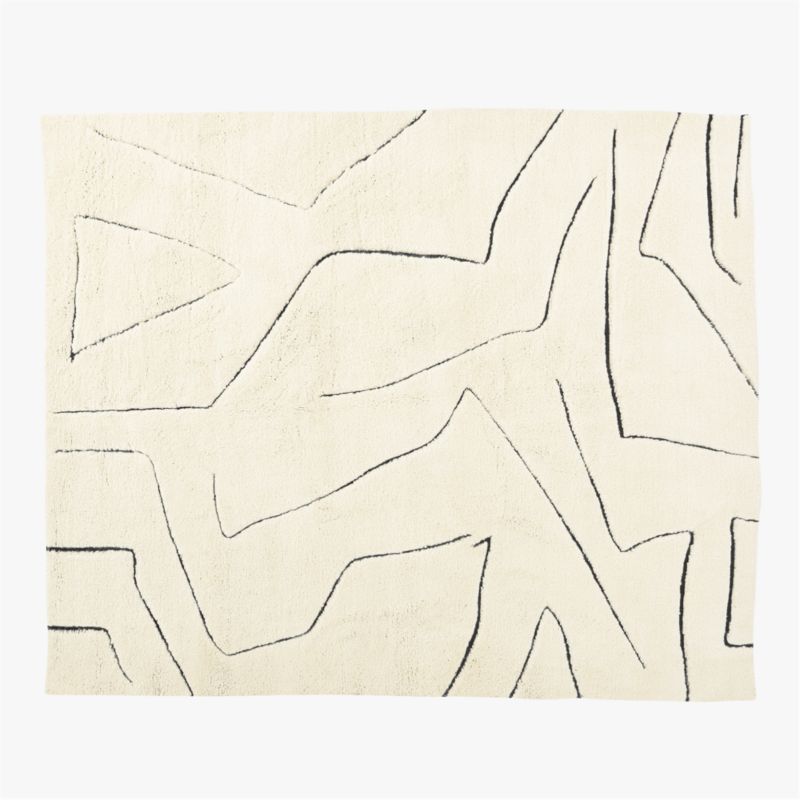 Myriad HandKnotted Warm White New Zealand Wool Area Rug 8'x10