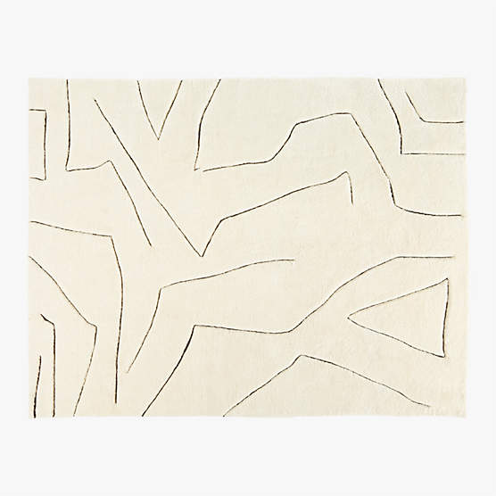 Elysium Tufted Neutral Area Rug 9'x12' + Reviews CB2