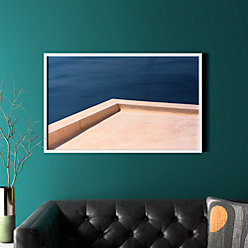 Water With Black Frame No Mat 41 5 X28 25 Reviews Cb2 Rooftop With White Frame No Mat 40 5 X27