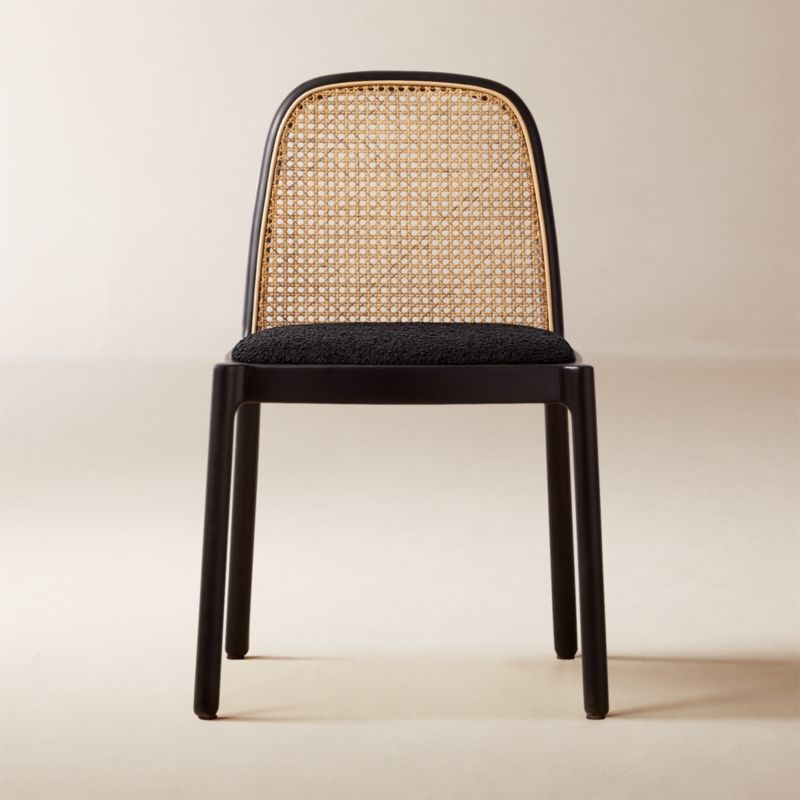 Nadia Black Cane Dining Chair - image 0 of 13