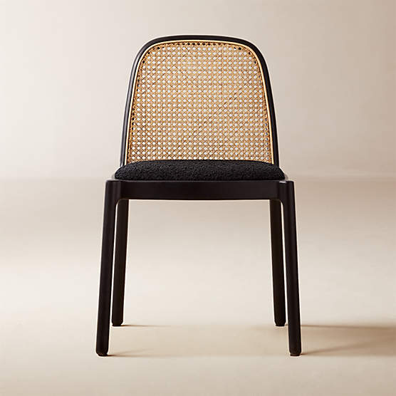 Nadia Black Cane Dining Chair