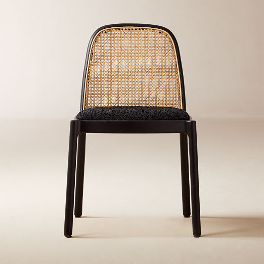 Nadia Black Cane Dining Chair