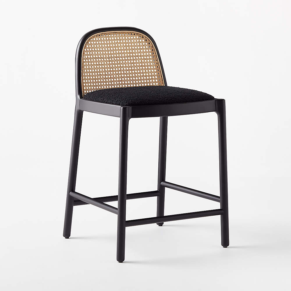 Black deals cane stool