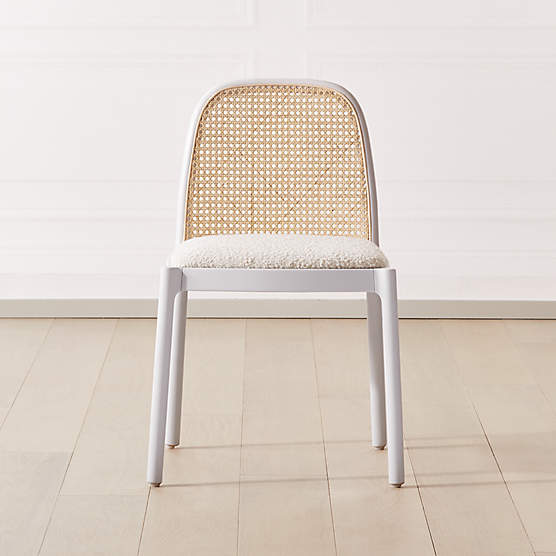 Nadia Black Cane Chair + Reviews CB2