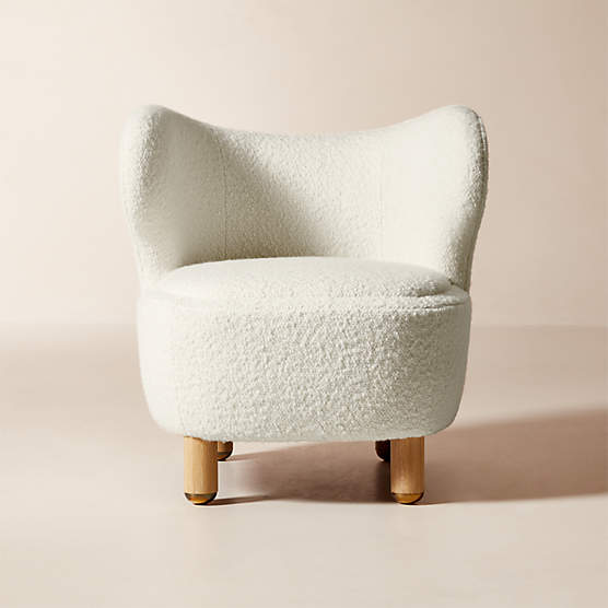 Nadine Ivory Boucle Accent Chair by goop