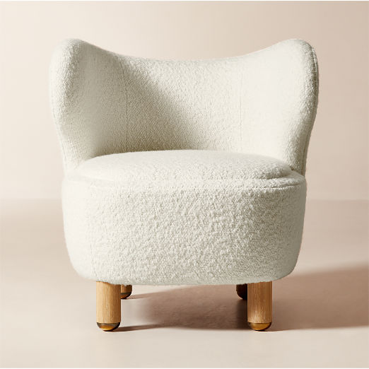 Nadine Ivory Boucle Accent Chair by goop