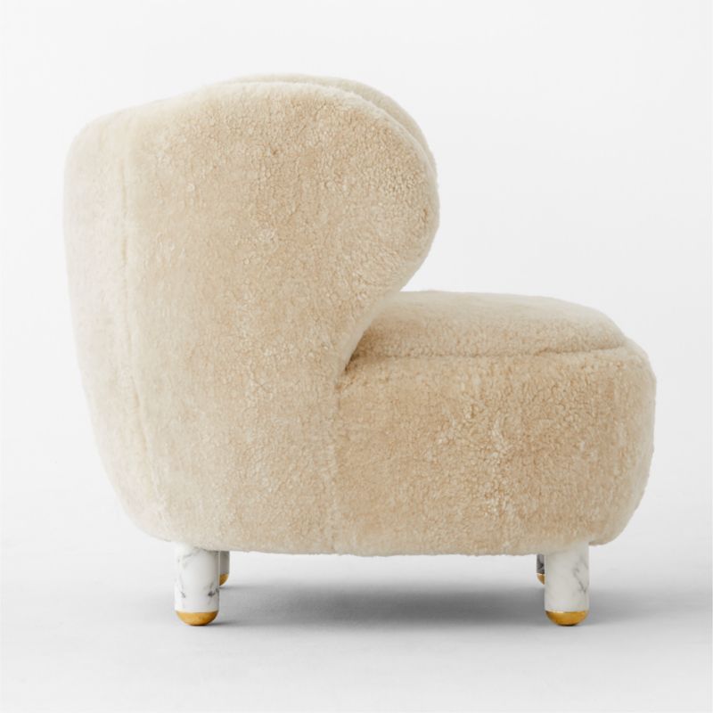 Nadine Accent Chair with Marble Legs Bloce Grey - image 10 of 14