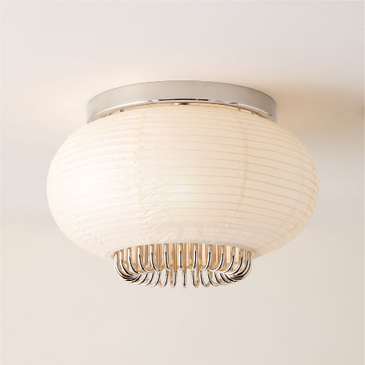 Nagara Rice Paper Flush Mount Light by Kravitz Design