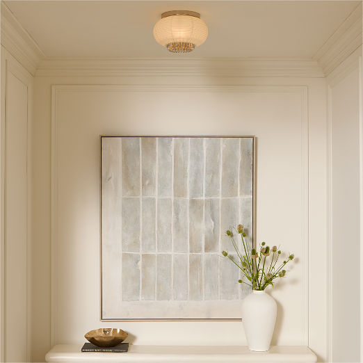 Nagara Rice Paper Flush Mount Light by Kravitz Design