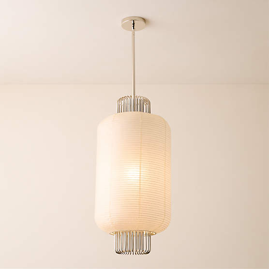 Nagara Rice Paper Pendant Light by Kravitz Design