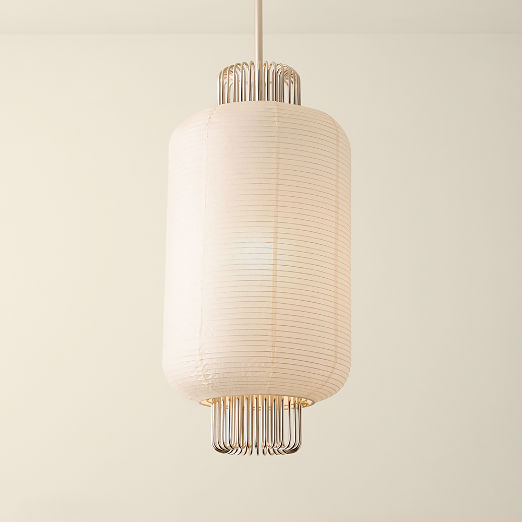Nagara Rice Paper Pendant Light by Kravitz Design