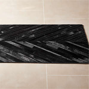 Attractive Modern Bold Graphic Black And Grey Runner 11179
