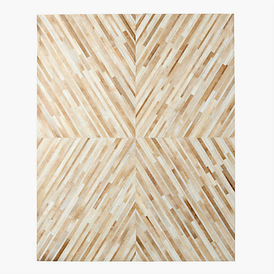 Naho Patchwork Sand Hide Area Rug 8'x10'