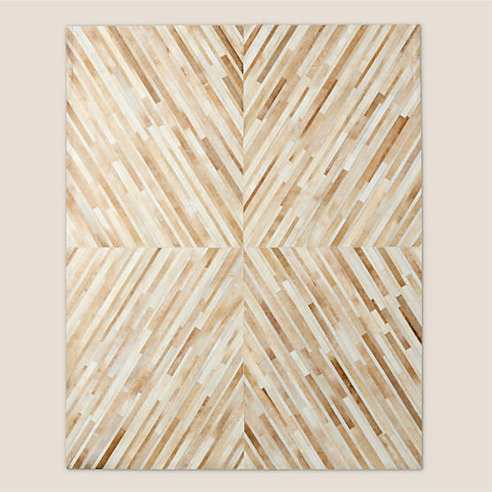 Naho Patchwork Sand Hide Area Rug 10'x14'