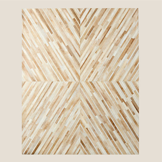 Naho Patchwork Sand Hide Area Rug 10'x14'