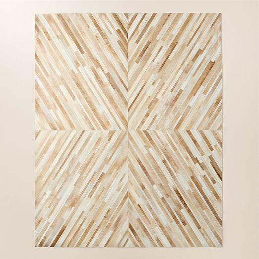 Naho Patchwork Sand Hide Area Rug