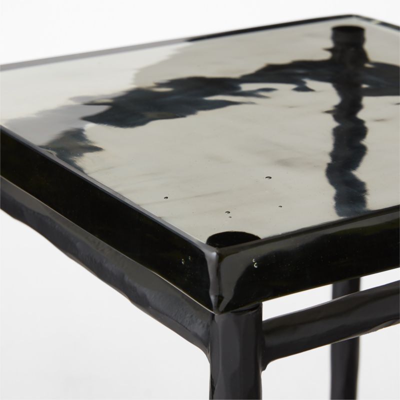 Nari Short Cast Glass and Iron Side Table - image 4 of 5