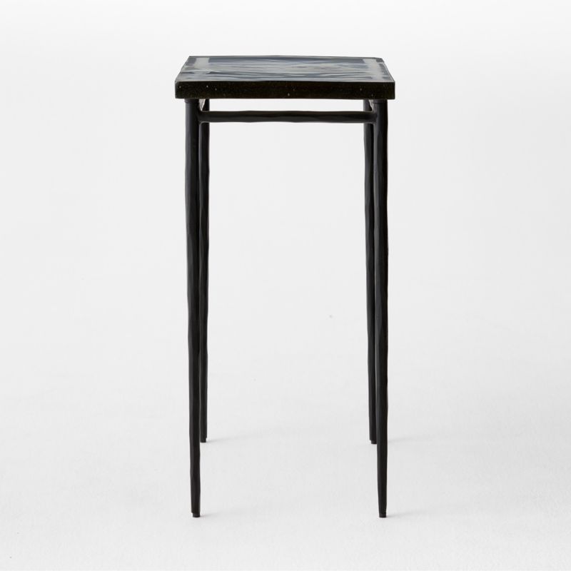 Nari Tall Cast Glass and Iron Side Table - image 4 of 6