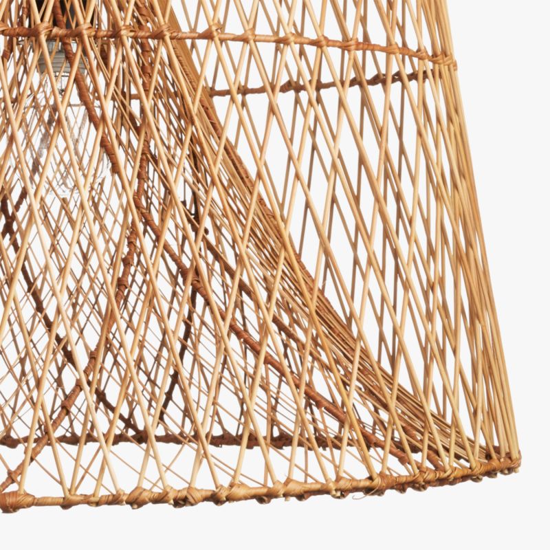 Nassa Woven Bamboo Pendant Light - image 3 of 10